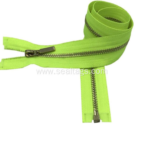 Metal Separating Jacket Invisible Zipper